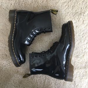 Doc Marten 1460 women’s patent leather black boots